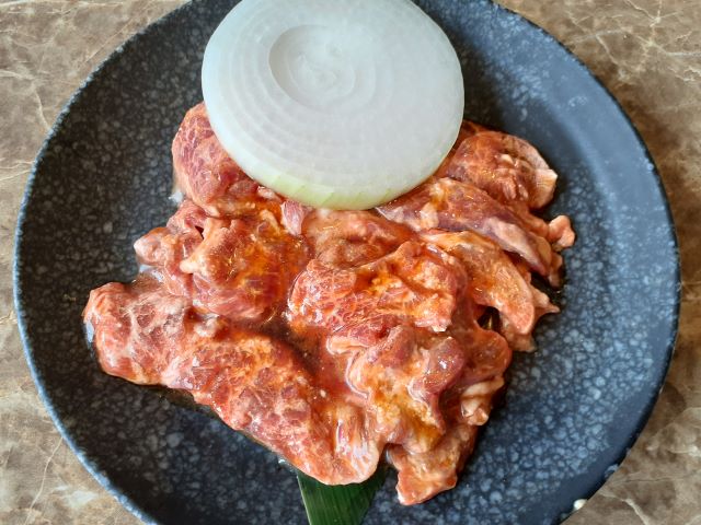 まんぷくハラミの肉プレート